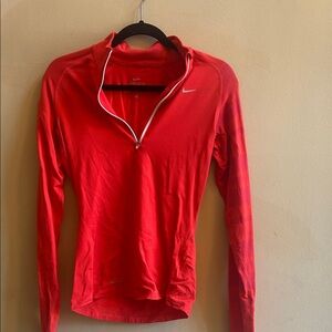 Nike Women's Red Long Sleeve Top